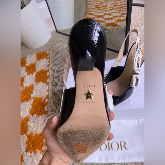 Christian Dior Patent Leather J’ADIOR Slingback Pumps size 37 - Picture 5 of 7